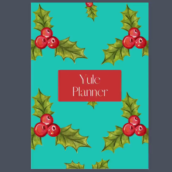 Undated Yule Planner Printable PDF, Printable Holiday Planner, Yule Organizer
