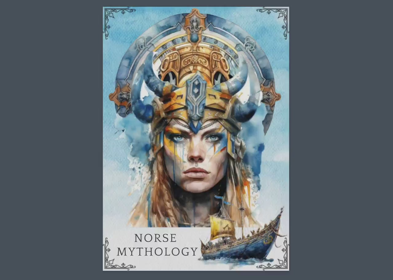 Norse Mythology. Gods & Monsters. Beautiful pages for your Book Of Shadows. Instant download.