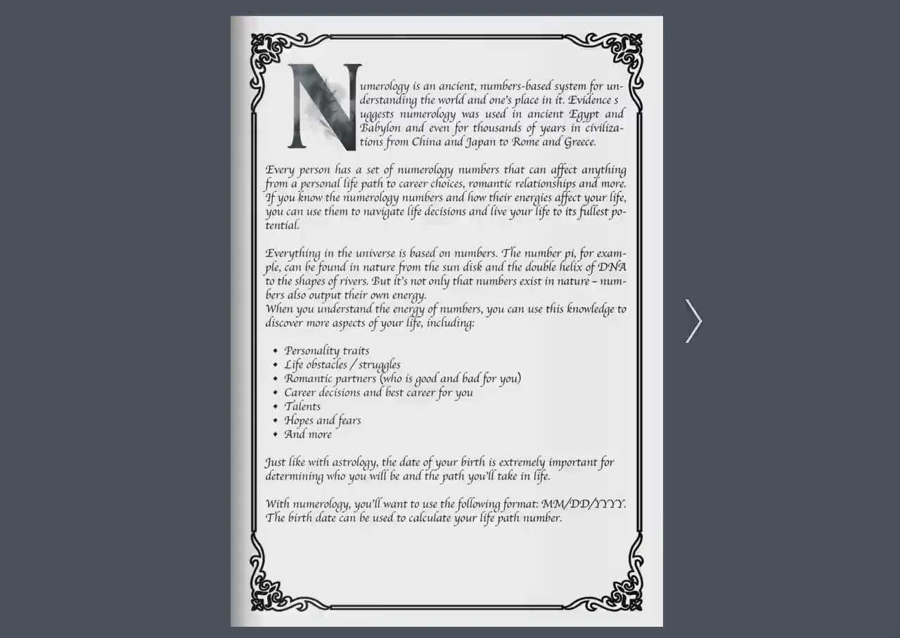 14 Pages NUMELOGY CORRESPONDENCES - Instant Download