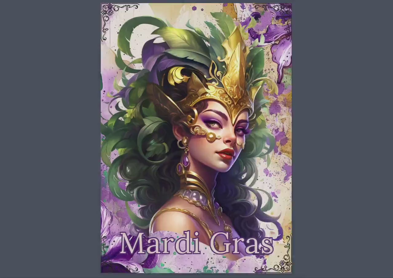 Mardi Gras. Beginners guide. Beautiful pages for your Grimoire or Book Of Shadows.