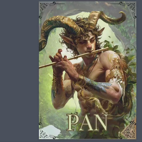 Pan. The God of the Wild. Beautiful pages for your Grimoire or Book Of Shadows. Printable.