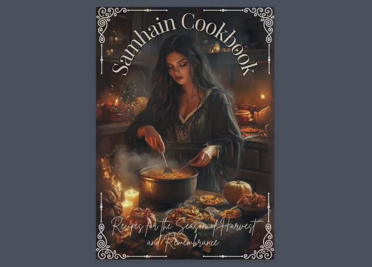 Samhain Cookbook Basic Guide. 25 Recipes for the Season of Harvest and Remembrance. Printable