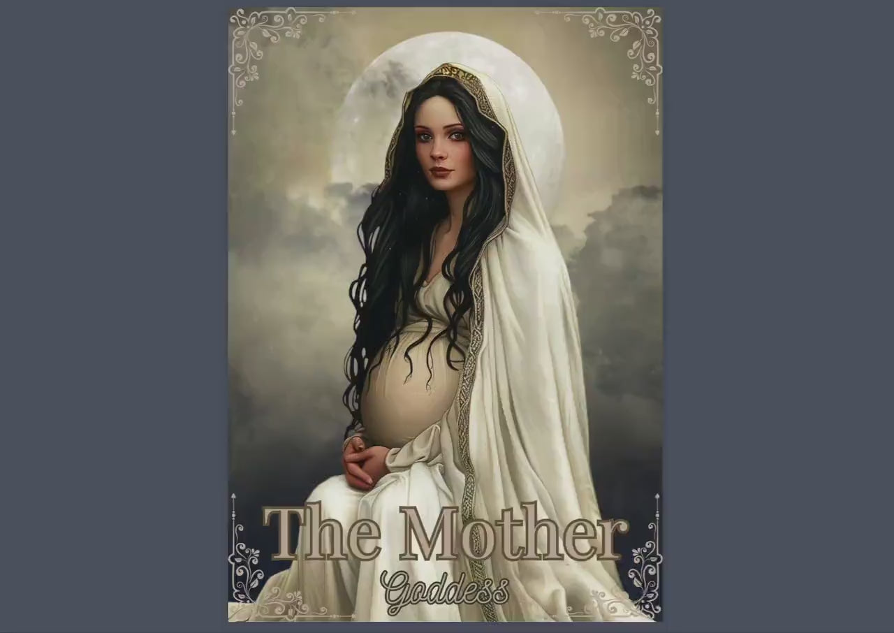 THE MOTHER GODDESS. Beautiful pages for your Grimoire or Book Of Shadows. Printable.