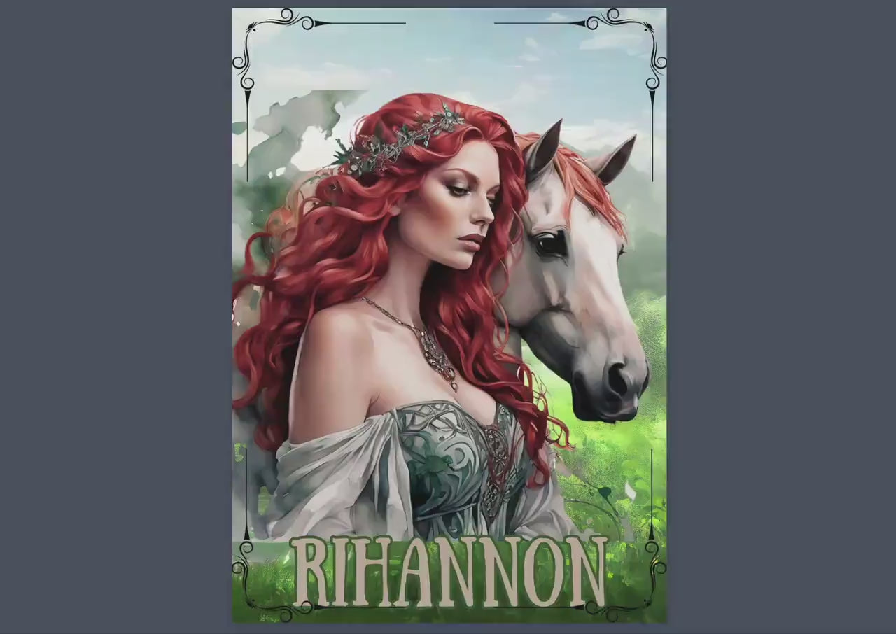 Rihannon. Celtic Goddess. Beautiful pages for your Grimoire or Book Of Shadows. Printable