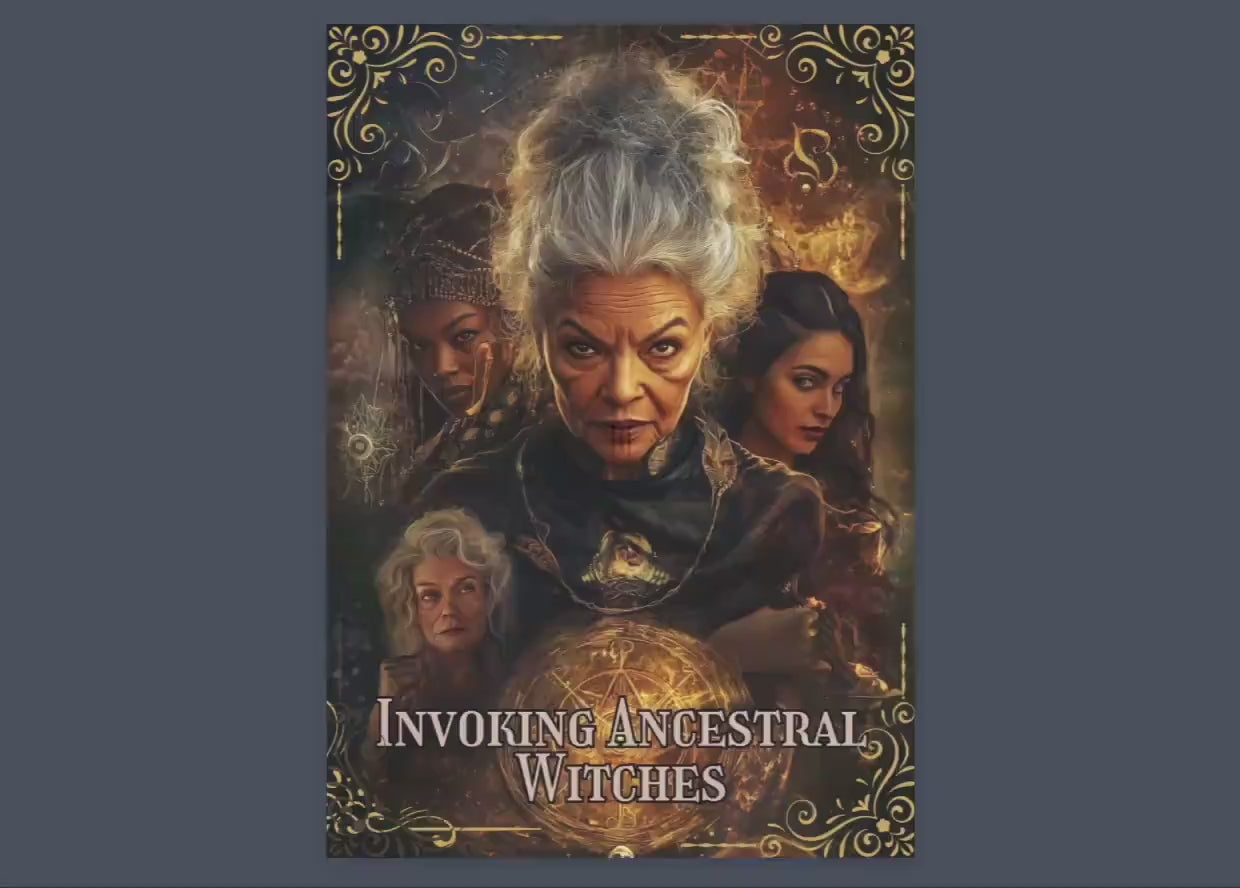 Invoking Ancestral Witches: Channeling the Power of Historical Sorceresses for Your Magical Work. Grimoire Cheat Sheets Pages. Printable.