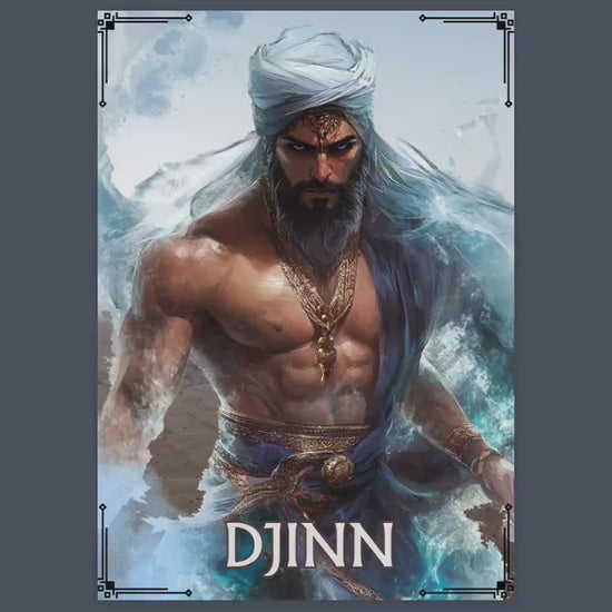 Djinn. Islamic and Middle Eastern Spirits. Beautiful pages for your Grimoire or Book Of Shadows. Printable.