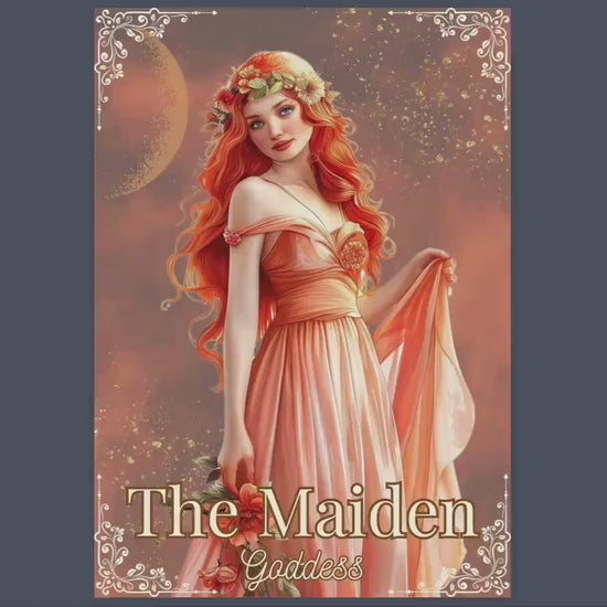 THE MAIDEN GODDESS. Beautiful pages for your Grimoire or Book Of Shadows. Printable.