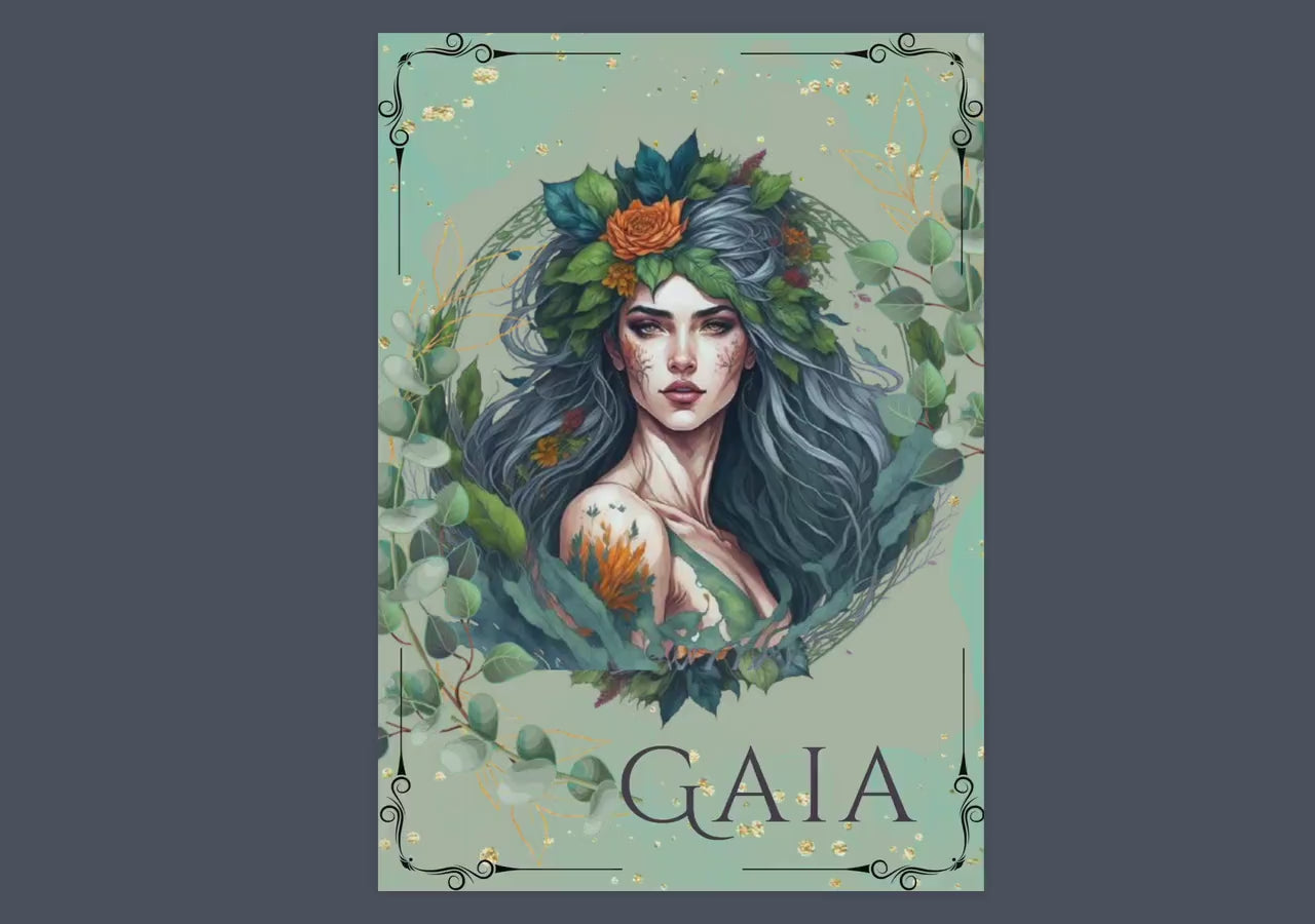 Gaia, Mother of Earth. Beautiful pages for your Book Of Shadows. Instant download.