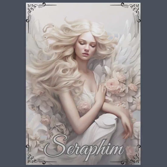 Seraphim. Beautiful pages for your Grimoire or Book Of Shadows. Printable