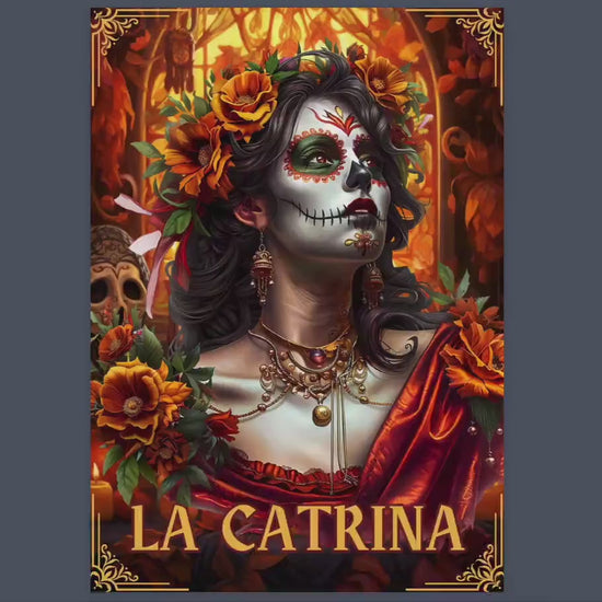 La Catrina. Beautiful pages for your Grimoire or Book Of Shadows. Printable