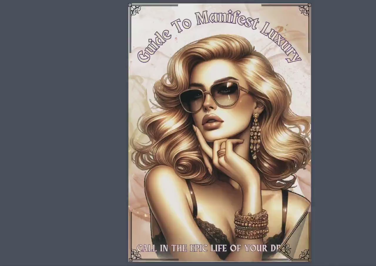 Guide To MANIFEST LUXURY. Call In The Epic Life Of Your Dreams. Basic Guide. Printable.