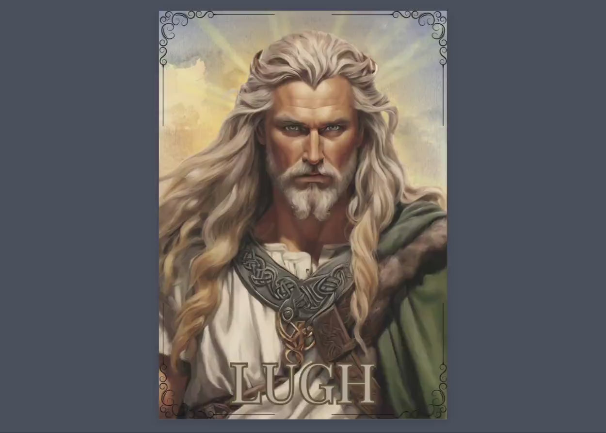 Lugh. Celtic God. Beautiful pages for your Grimoire and Book Of Shadows