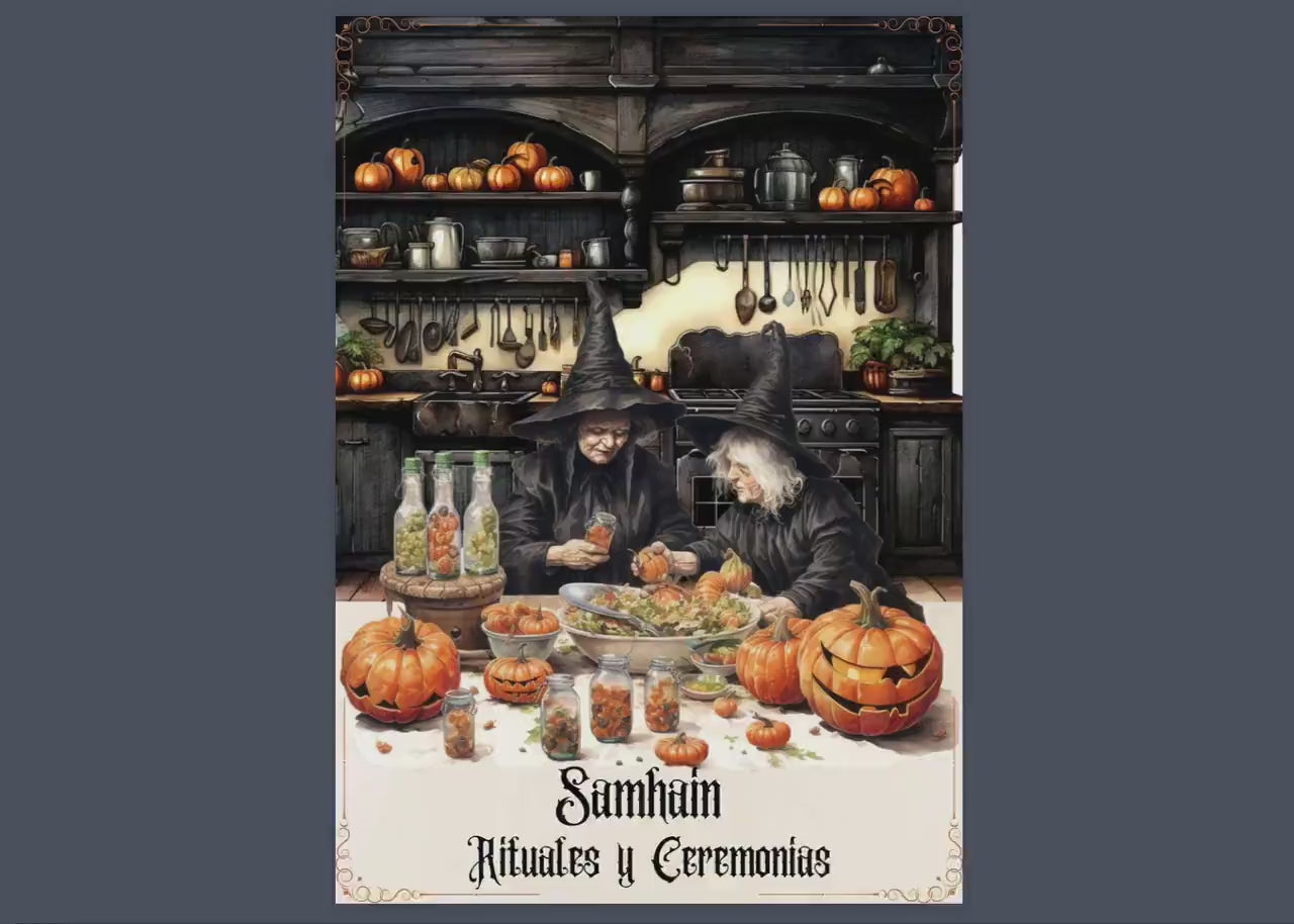 Rituales y ceremonias de Samhain. Páginas imprimibles para tu Grimorio o Libro de las Sombras.