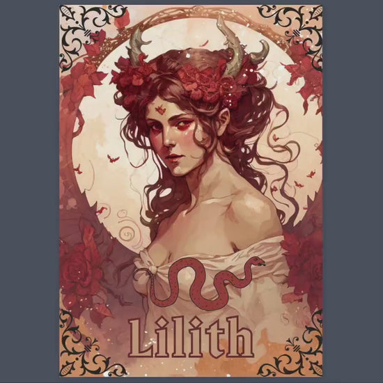 Lilith Grimoire. A Guide to Working with the Dark Goddess Lilith. 16 Beautiful printable Grimoire pages.