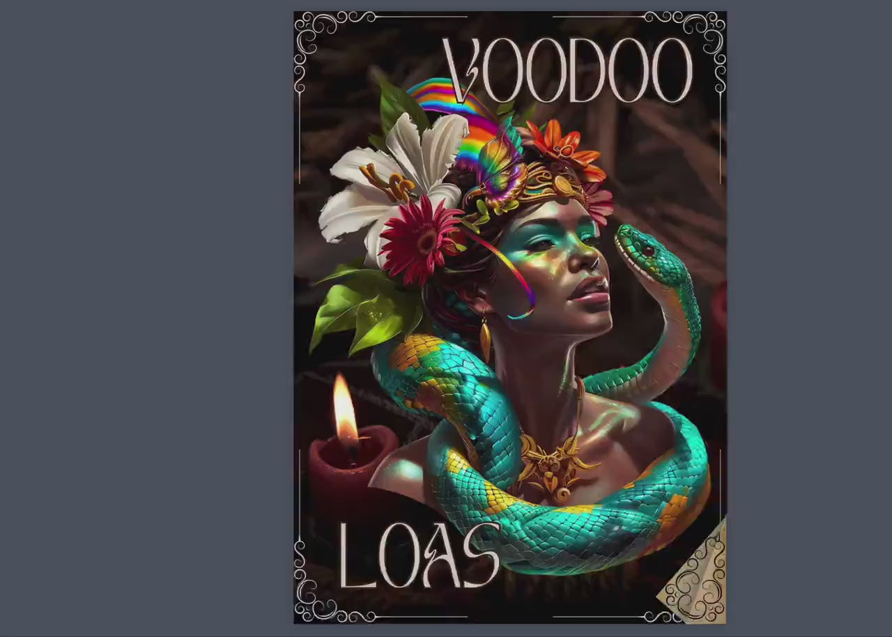 VOODOO LOAS. Basics. Beautiful pages for your Grimoire or Book Of Shadows. Printable.