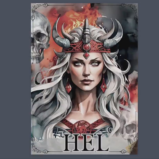 Hel. Norse Goddess. Beautiful pages for your Grimoire or Book Of Shadows. Printable.