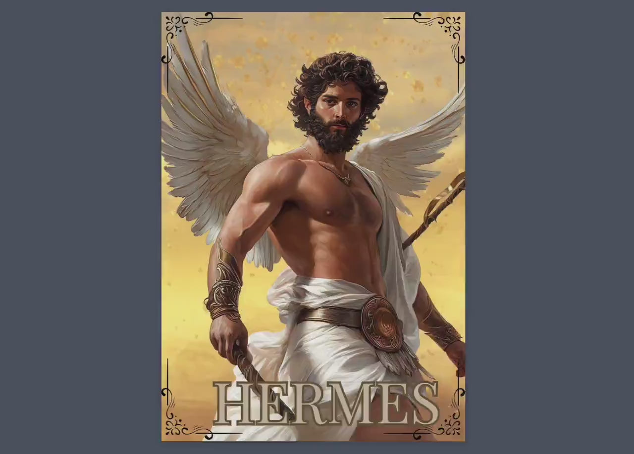 HERMES. Beautiful pages for your Grimoire or Book Of Shadows. Printable.