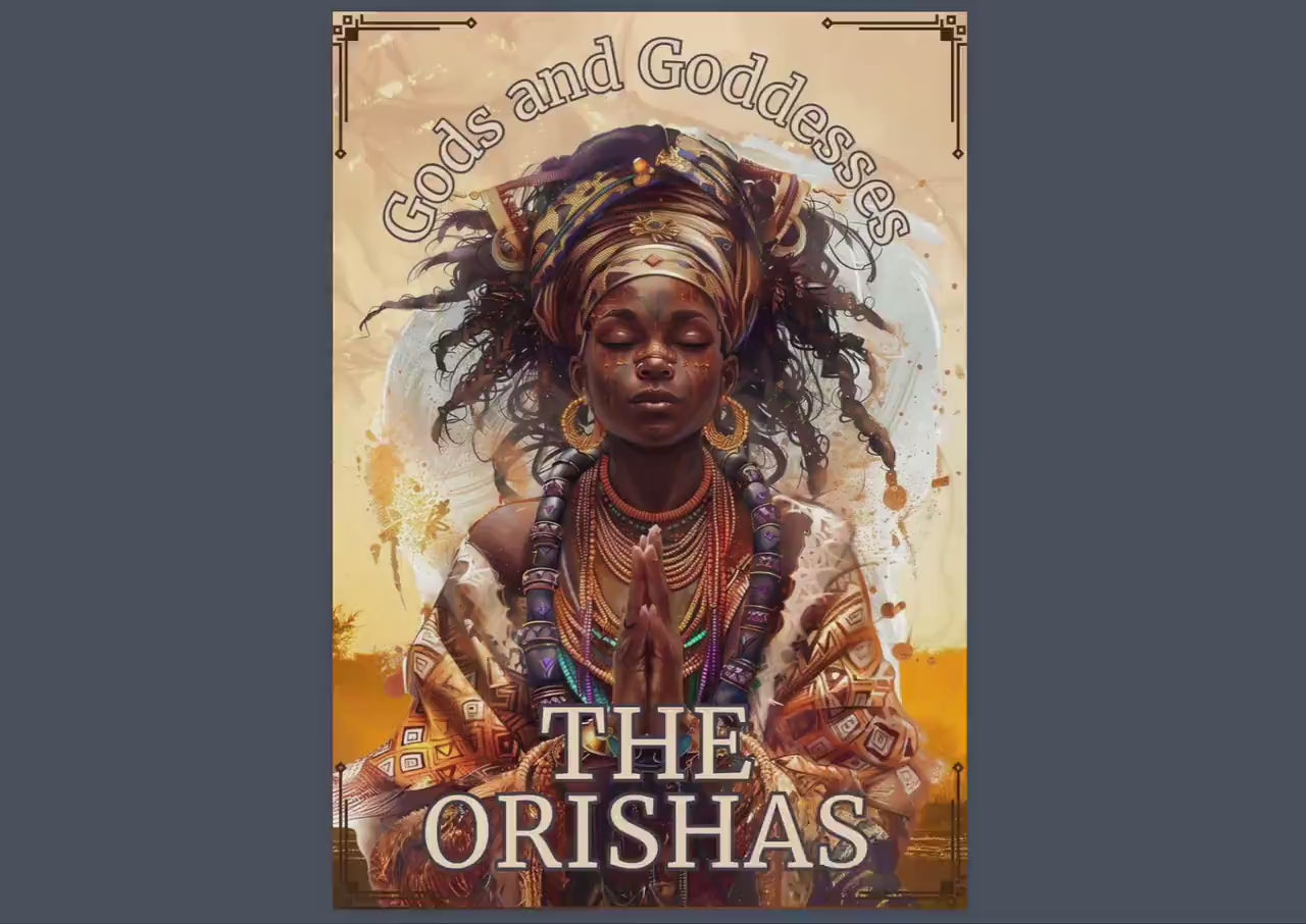 The Orishas. Gods and Goddesses. Beautiful pages for your Grimoire or Book Of Shadows. Printable