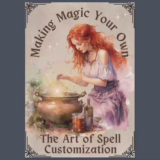 Making Magic Your Own: The Art of Spell Customization. Basics. Printable. Grimoire pages. Printable