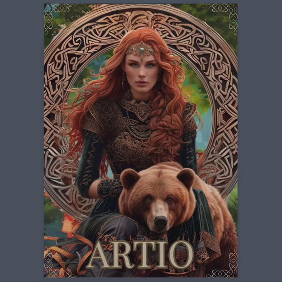 Artio, Celtic Bear Goddess of Wild Life. Beautiful pages for your Grimoire or Book Of Shadows. Printable.