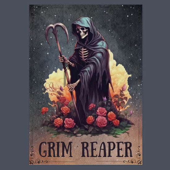 Grim Reaper. Beautiful pages for your Book Of Shadows. Instant download.