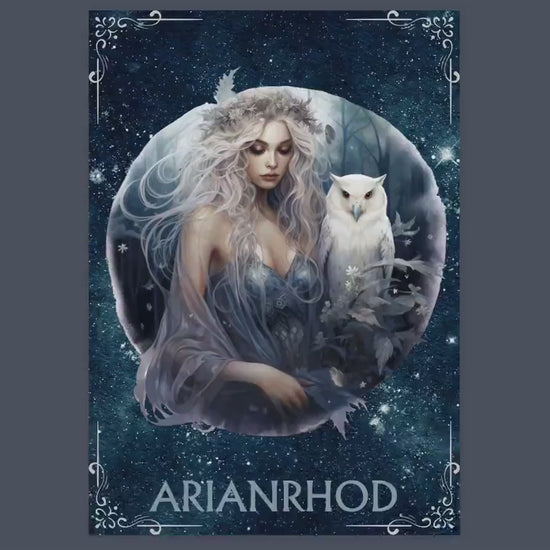 Arianrhod. Lunar goddess. Beautiful pages for your Book of shadows. Printable.
