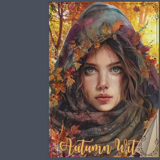 Autumn Witch. Season of the Witch. Beautiful pages for your Grimoire or Book Of Shadows. Printable.